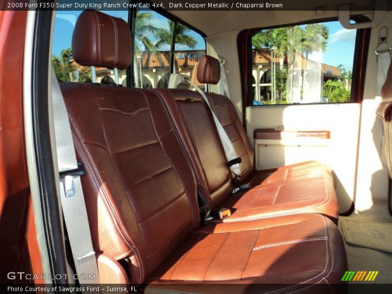  2008 F350 Super Duty King Ranch Crew Cab 4x4 Chaparral Brown Interior
