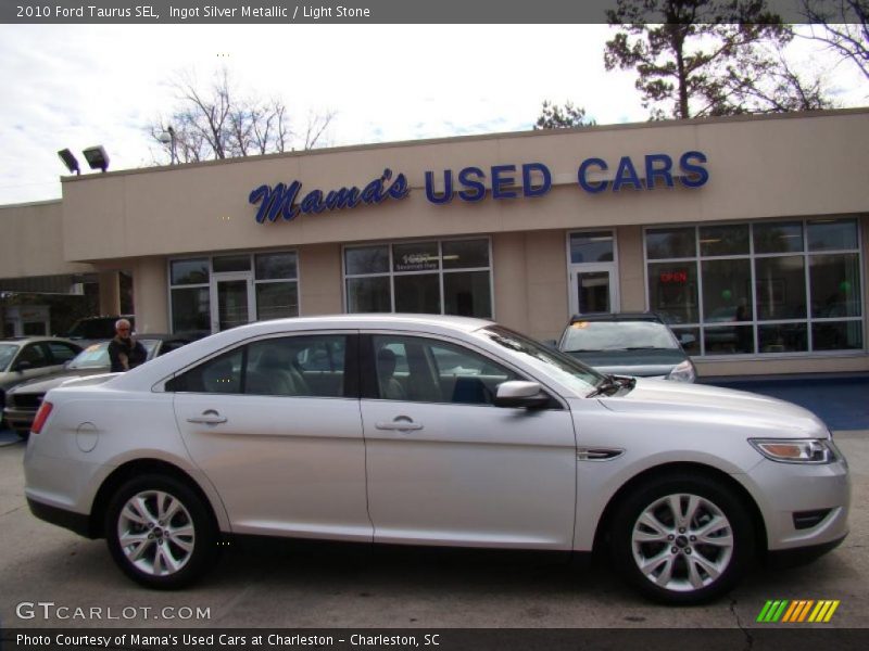 Ingot Silver Metallic / Light Stone 2010 Ford Taurus SEL