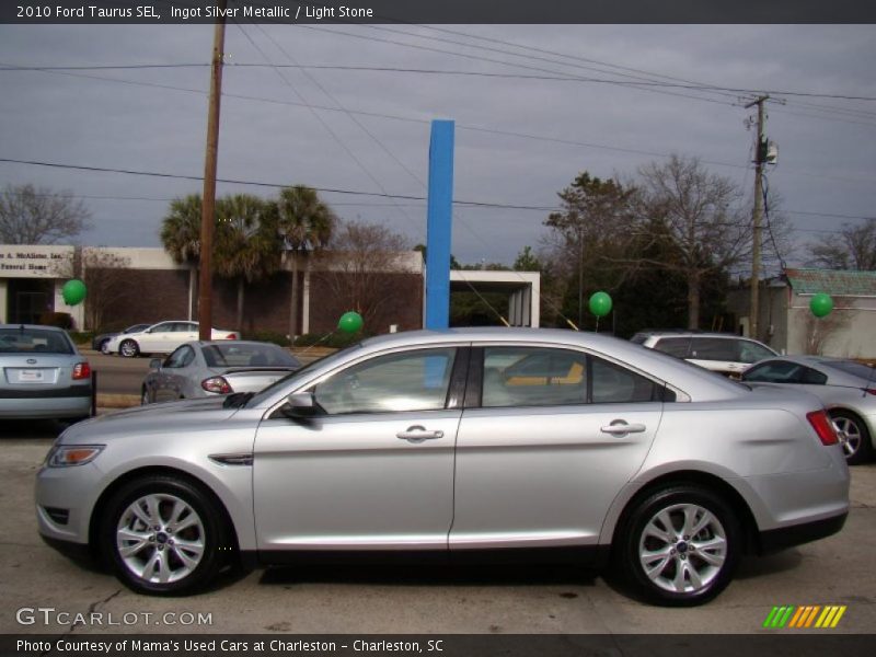 Ingot Silver Metallic / Light Stone 2010 Ford Taurus SEL