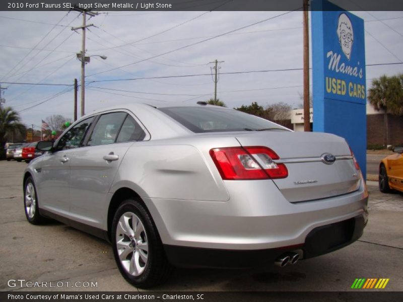 Ingot Silver Metallic / Light Stone 2010 Ford Taurus SEL