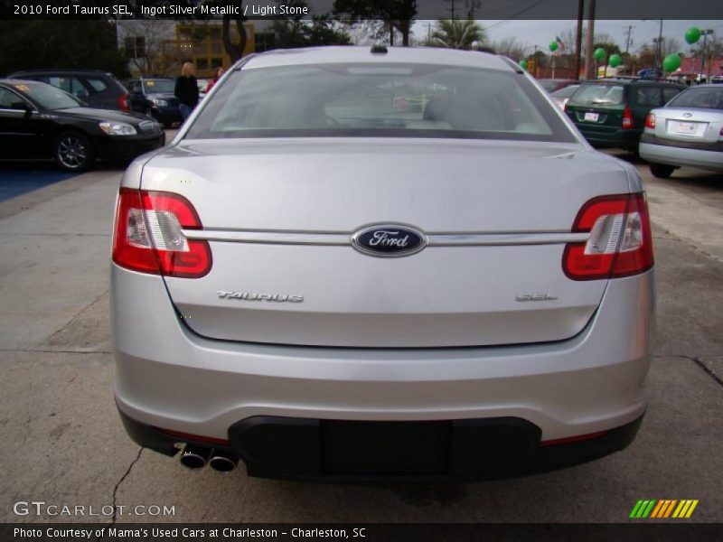 Ingot Silver Metallic / Light Stone 2010 Ford Taurus SEL