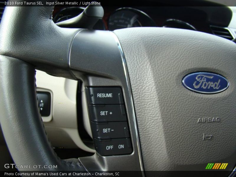 Ingot Silver Metallic / Light Stone 2010 Ford Taurus SEL