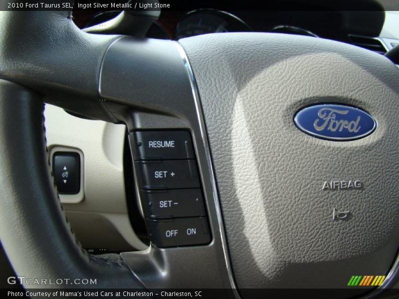 Ingot Silver Metallic / Light Stone 2010 Ford Taurus SEL