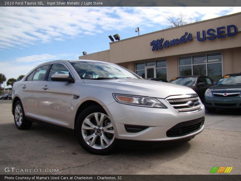 Ingot Silver Metallic / Light Stone 2010 Ford Taurus SEL
