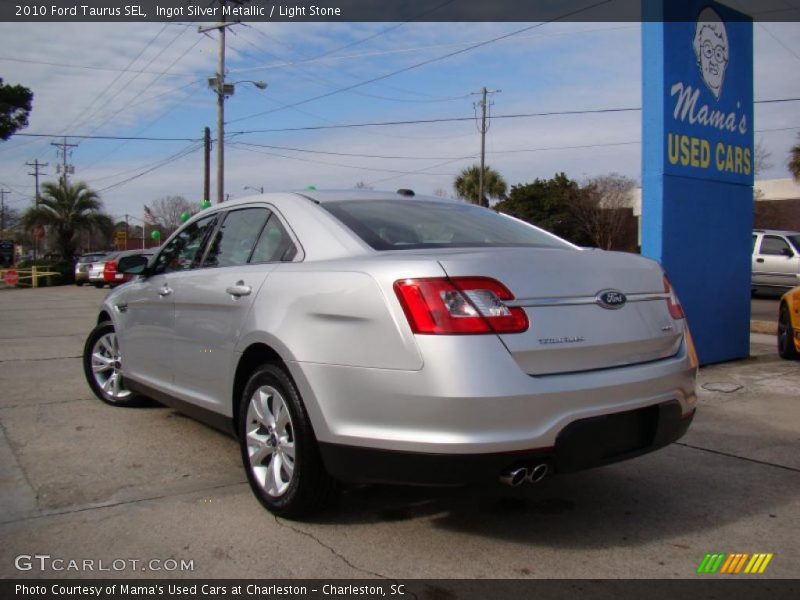 Ingot Silver Metallic / Light Stone 2010 Ford Taurus SEL