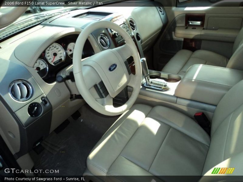Silver Metallic / Tan 2006 Ford F150 Lariat SuperCrew