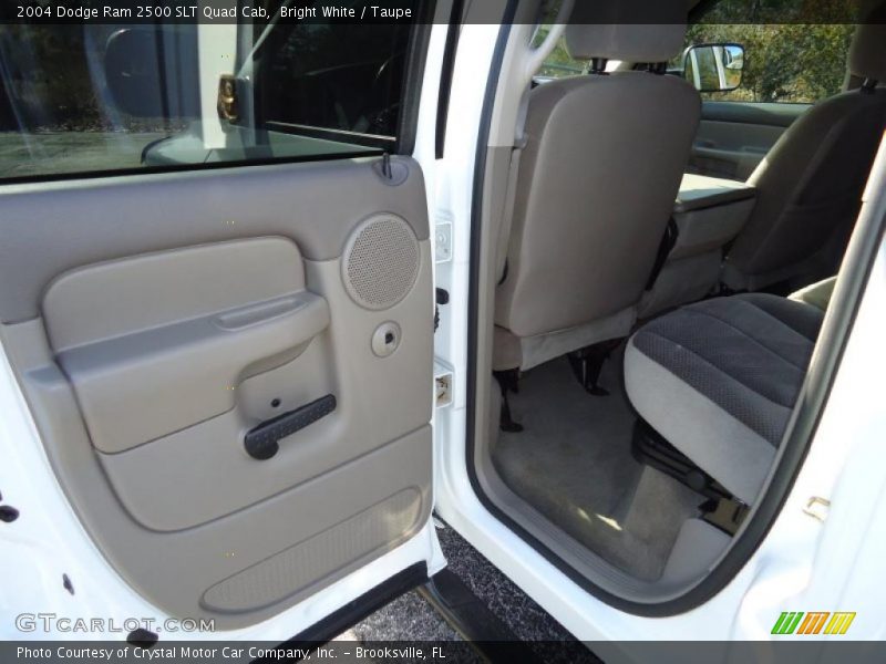 Bright White / Taupe 2004 Dodge Ram 2500 SLT Quad Cab