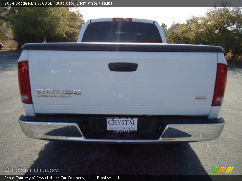 Bright White / Taupe 2004 Dodge Ram 2500 SLT Quad Cab