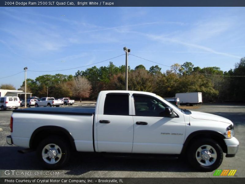 Bright White / Taupe 2004 Dodge Ram 2500 SLT Quad Cab