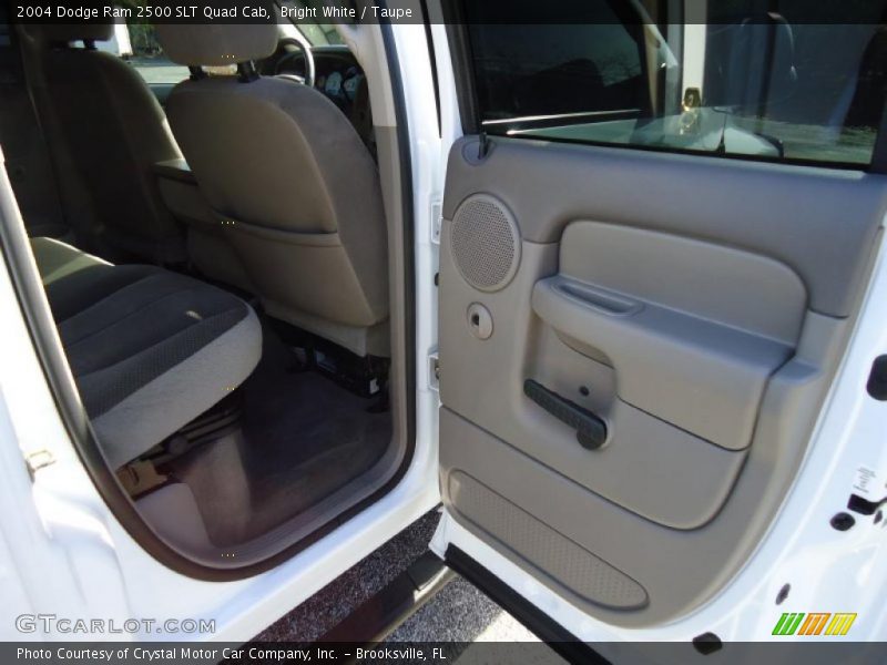Bright White / Taupe 2004 Dodge Ram 2500 SLT Quad Cab