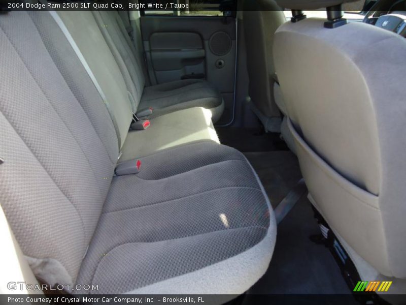Bright White / Taupe 2004 Dodge Ram 2500 SLT Quad Cab