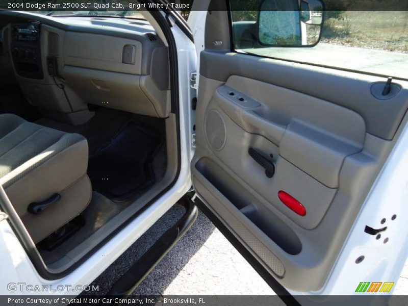 Bright White / Taupe 2004 Dodge Ram 2500 SLT Quad Cab