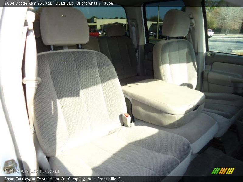 Bright White / Taupe 2004 Dodge Ram 2500 SLT Quad Cab