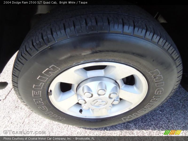 Bright White / Taupe 2004 Dodge Ram 2500 SLT Quad Cab