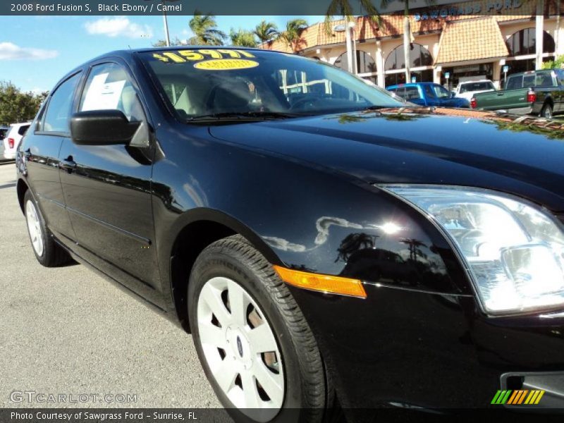 Black Ebony / Camel 2008 Ford Fusion S