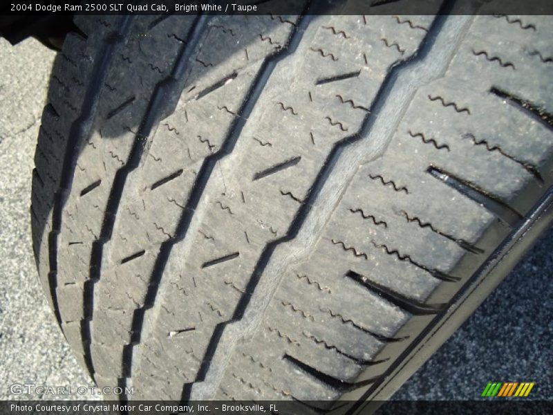 Bright White / Taupe 2004 Dodge Ram 2500 SLT Quad Cab