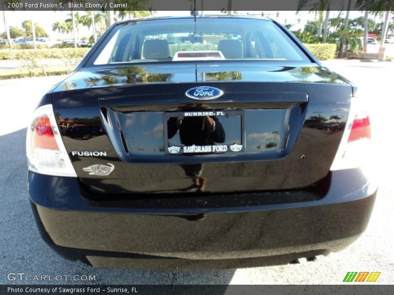 Black Ebony / Camel 2008 Ford Fusion S