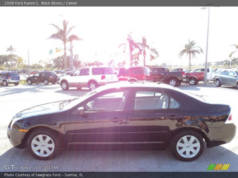 Black Ebony / Camel 2008 Ford Fusion S