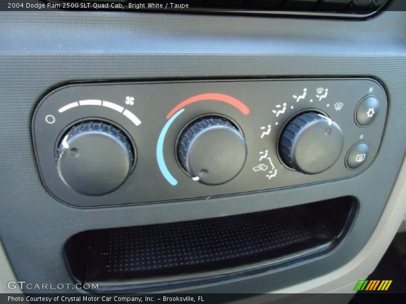 Bright White / Taupe 2004 Dodge Ram 2500 SLT Quad Cab