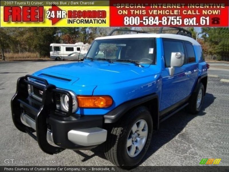 Voodoo Blue / Dark Charcoal 2007 Toyota FJ Cruiser