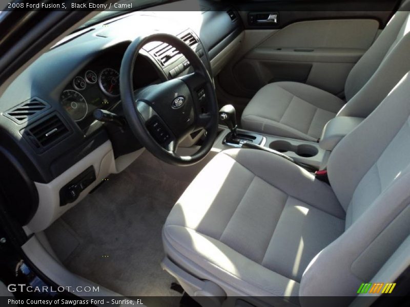 Black Ebony / Camel 2008 Ford Fusion S