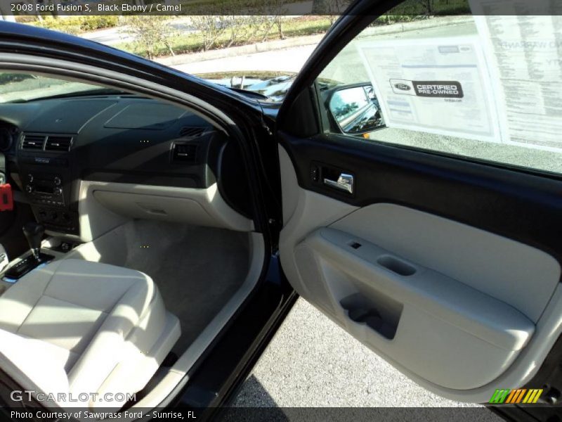 Black Ebony / Camel 2008 Ford Fusion S