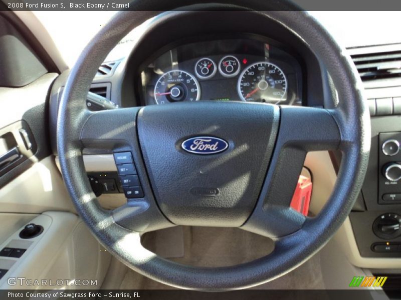 Black Ebony / Camel 2008 Ford Fusion S