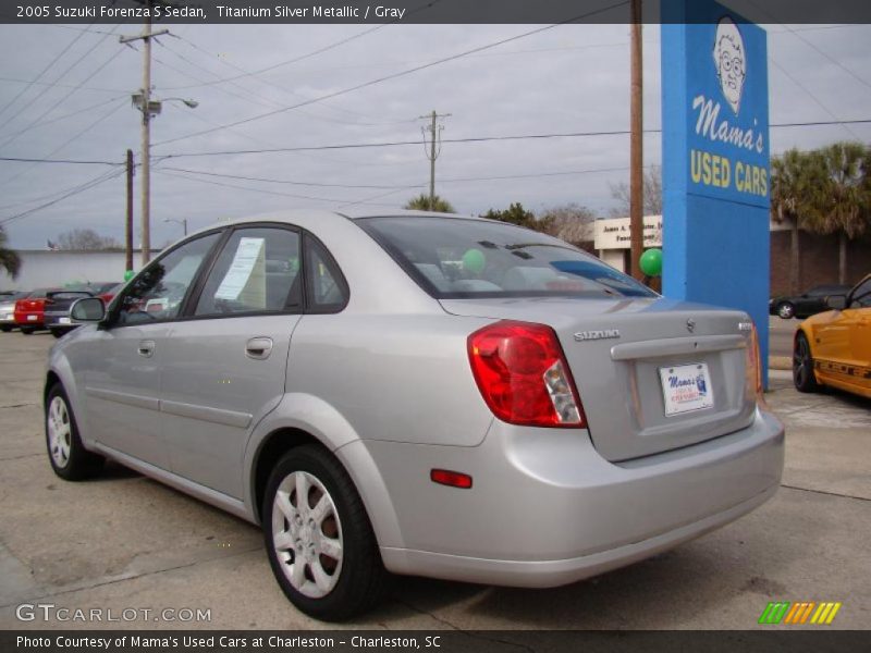 Titanium Silver Metallic / Gray 2005 Suzuki Forenza S Sedan