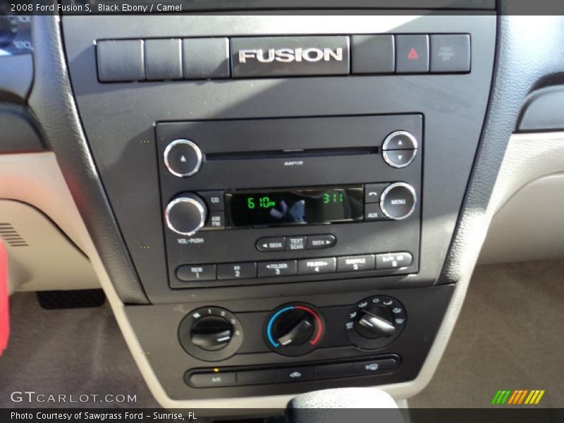 Black Ebony / Camel 2008 Ford Fusion S