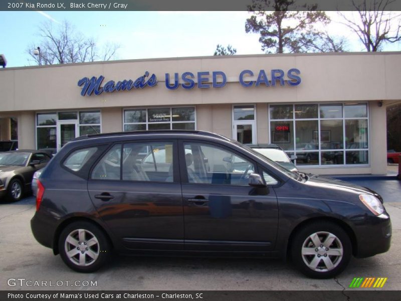 Black Cherry / Gray 2007 Kia Rondo LX