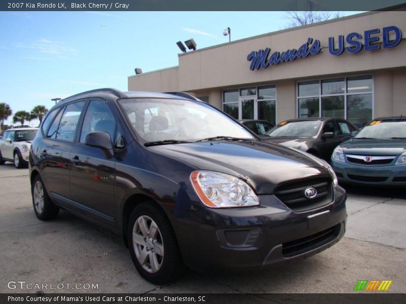 Black Cherry / Gray 2007 Kia Rondo LX