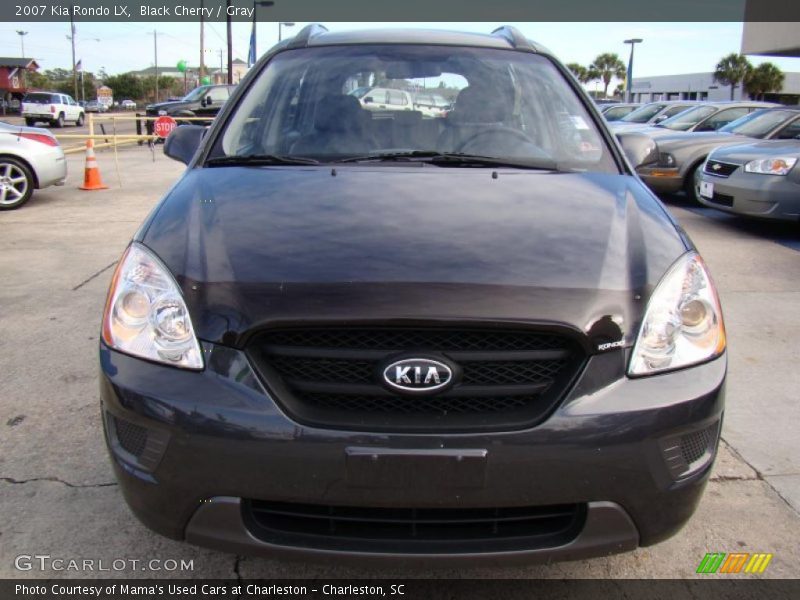 Black Cherry / Gray 2007 Kia Rondo LX