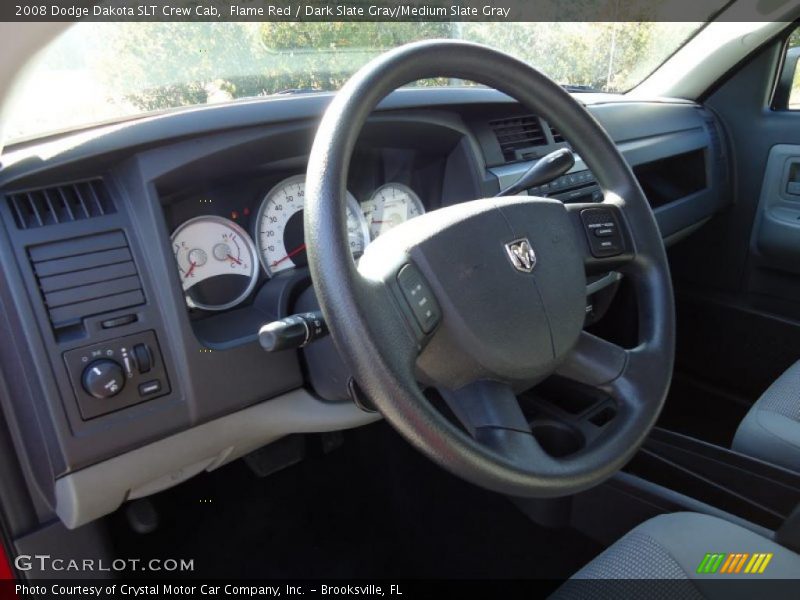 Flame Red / Dark Slate Gray/Medium Slate Gray 2008 Dodge Dakota SLT Crew Cab
