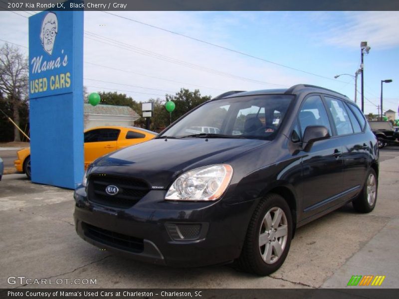 Black Cherry / Gray 2007 Kia Rondo LX