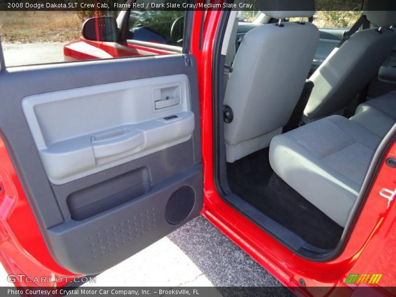 Flame Red / Dark Slate Gray/Medium Slate Gray 2008 Dodge Dakota SLT Crew Cab