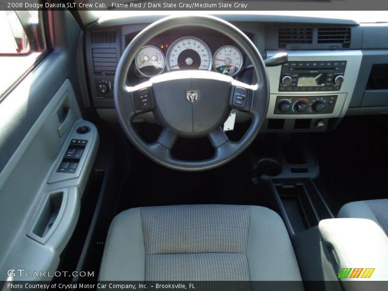 Flame Red / Dark Slate Gray/Medium Slate Gray 2008 Dodge Dakota SLT Crew Cab