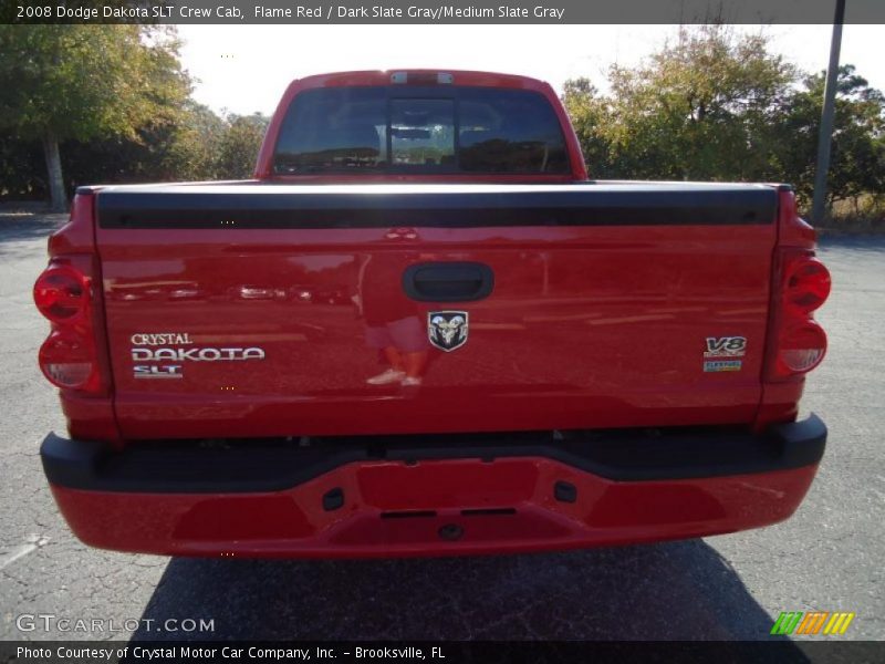 Flame Red / Dark Slate Gray/Medium Slate Gray 2008 Dodge Dakota SLT Crew Cab