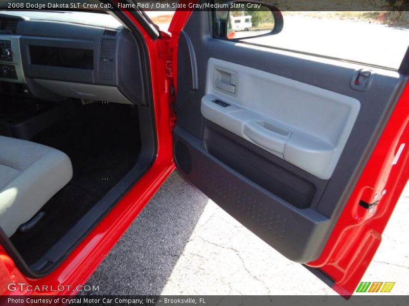 Flame Red / Dark Slate Gray/Medium Slate Gray 2008 Dodge Dakota SLT Crew Cab