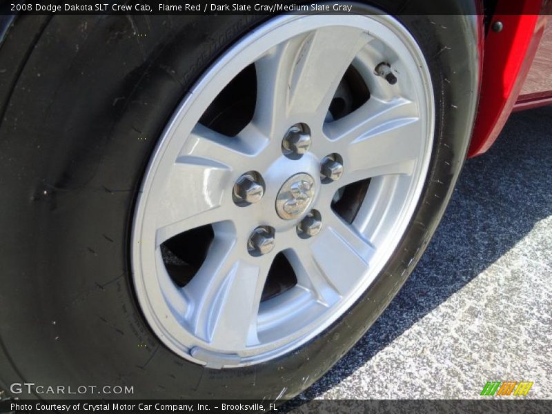 Flame Red / Dark Slate Gray/Medium Slate Gray 2008 Dodge Dakota SLT Crew Cab