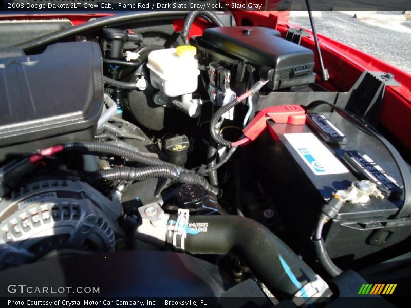 Flame Red / Dark Slate Gray/Medium Slate Gray 2008 Dodge Dakota SLT Crew Cab