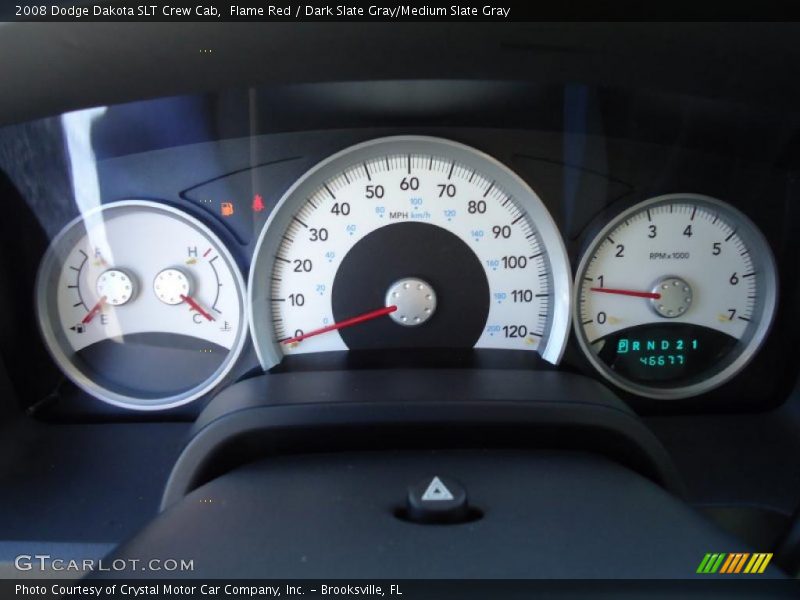 Flame Red / Dark Slate Gray/Medium Slate Gray 2008 Dodge Dakota SLT Crew Cab
