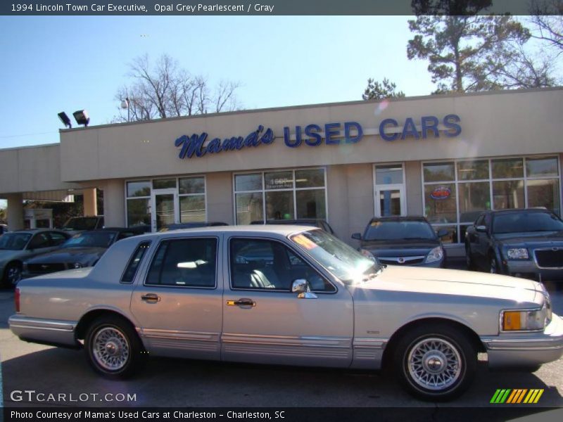 Opal Grey Pearlescent / Gray 1994 Lincoln Town Car Executive