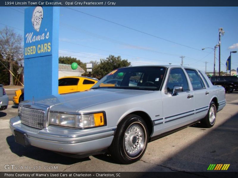 Opal Grey Pearlescent / Gray 1994 Lincoln Town Car Executive
