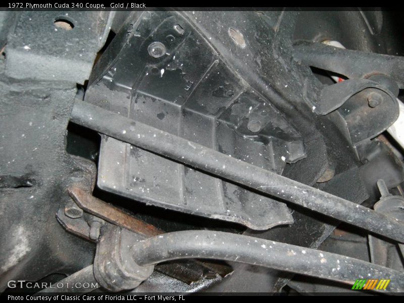 Undercarriage of 1972 Cuda 340 Coupe