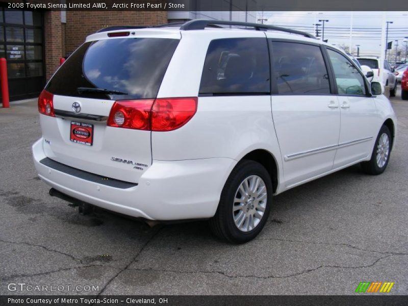 Arctic Frost Pearl / Stone 2008 Toyota Sienna Limited AWD