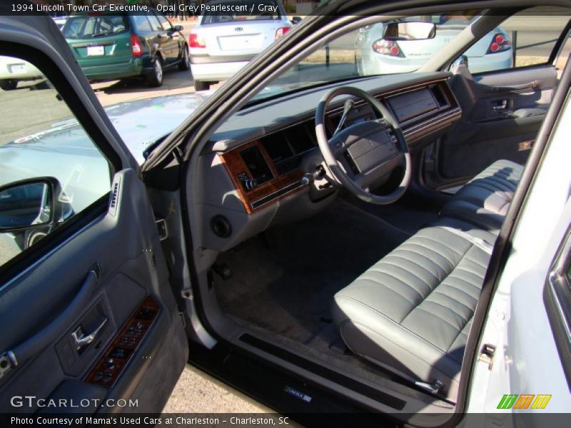 Opal Grey Pearlescent / Gray 1994 Lincoln Town Car Executive