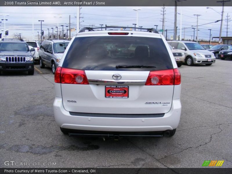 Arctic Frost Pearl / Stone 2008 Toyota Sienna Limited AWD