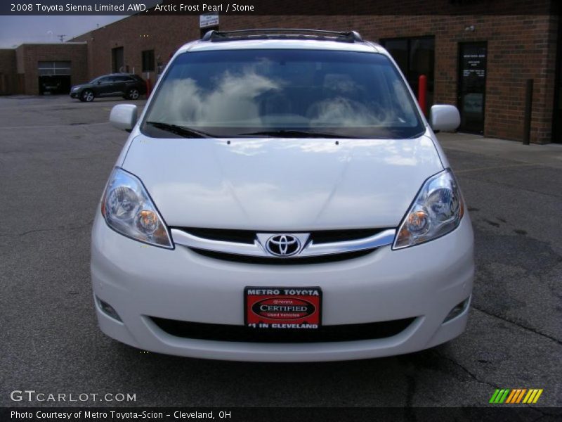 Arctic Frost Pearl / Stone 2008 Toyota Sienna Limited AWD