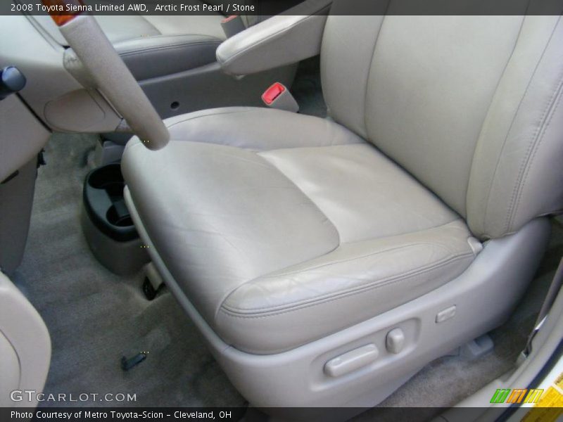Arctic Frost Pearl / Stone 2008 Toyota Sienna Limited AWD