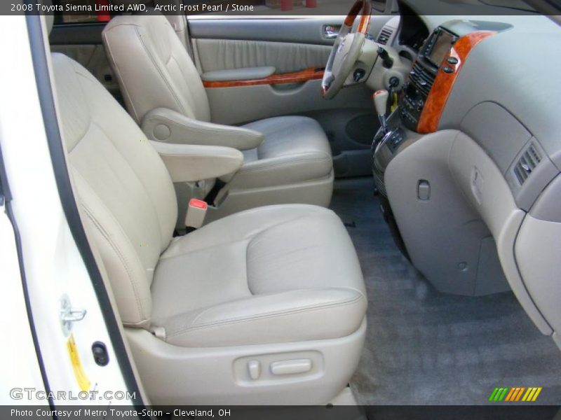 Arctic Frost Pearl / Stone 2008 Toyota Sienna Limited AWD